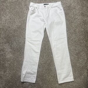 LAUREN RALPH LAUREN Women's Straight Curvy White Jeans Size 4 Green Label